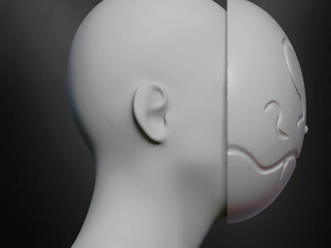 Anti-Magic Mask - Rimuru Tempest Cosplay 3D Print Model