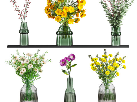 Bouquet set 3D Model