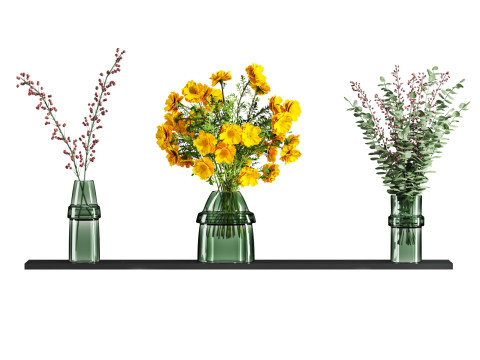 Bouquet set Model 3D