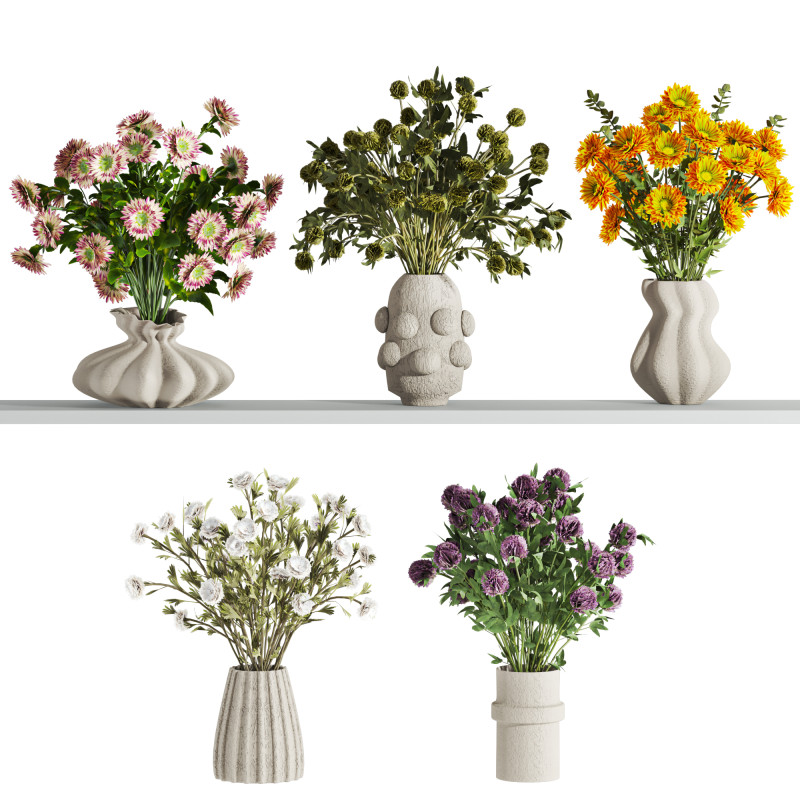 Bouquets 3D Model .c4d .max .obj .3ds .fbx .stl .blend 