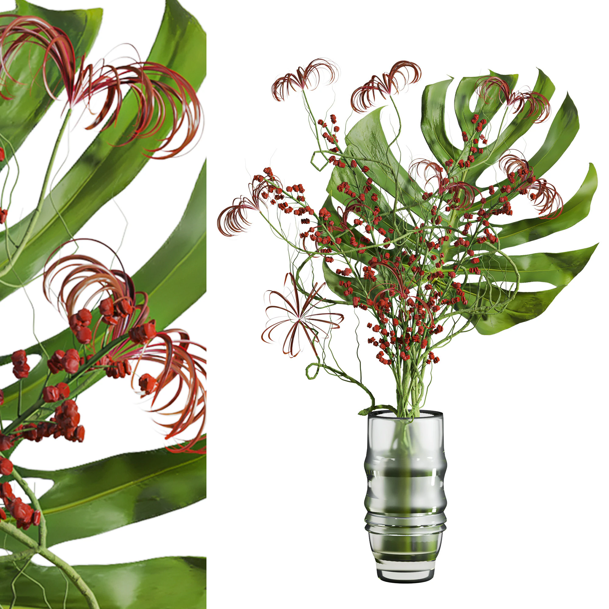 Bouquet 3D Model .c4d .max .obj .3ds .fbx .stl .blend 