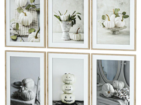 かぼちゃのフレームセット 3Dモデル