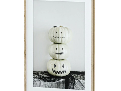 Pumpkin frame set 3D Model