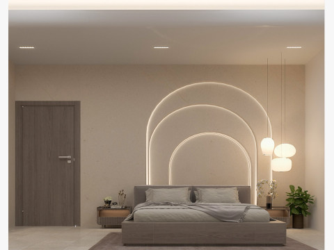 Bedroom -Boho Bedroom Design 3D Model