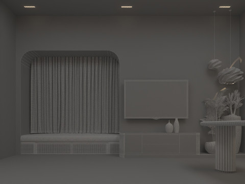 Bedroom -Boho Bedroom Design Model 3D