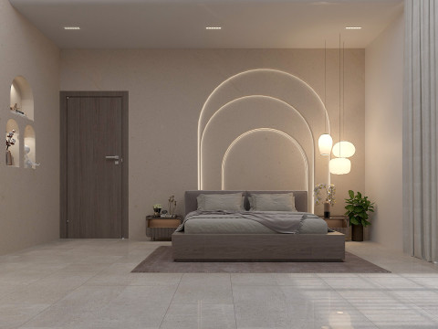 Bedroom -Boho Bedroom Design Model 3D