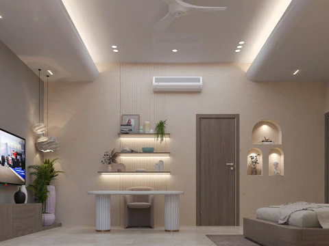 Bedroom -Boho Bedroom Design 3D Model