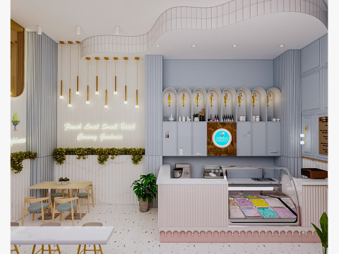 Ice-cream Parlor -Bar-Shop Model 3D