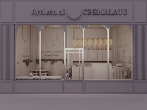 Ice-cream Parlor -Bar-Shop Modèle 3D