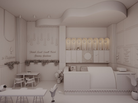 Ice-cream Parlor -Bar-Shop Modèle 3D