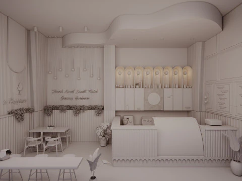 Ice-cream Parlor -Bar-Shop 3D Model
