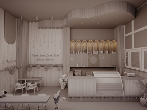 Ice-cream Parlor -Bar-Shop Modèle 3D