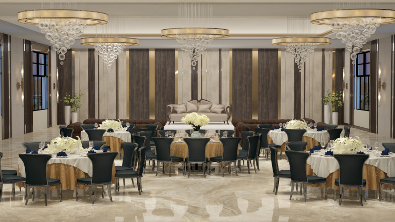 Banquet hall 3Dモデル .c4d .max .obj .3ds .fbx .stl .blend 