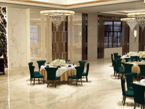 Banquet hall 3D Model