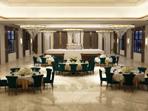 Banquet hall 3D Model