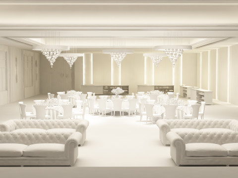 Banquet hall 3Dモデル