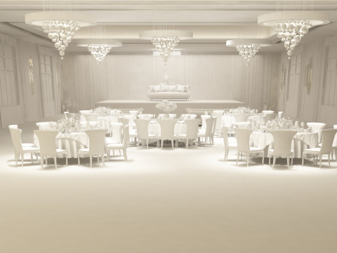 Banquet hall 3Dモデル
