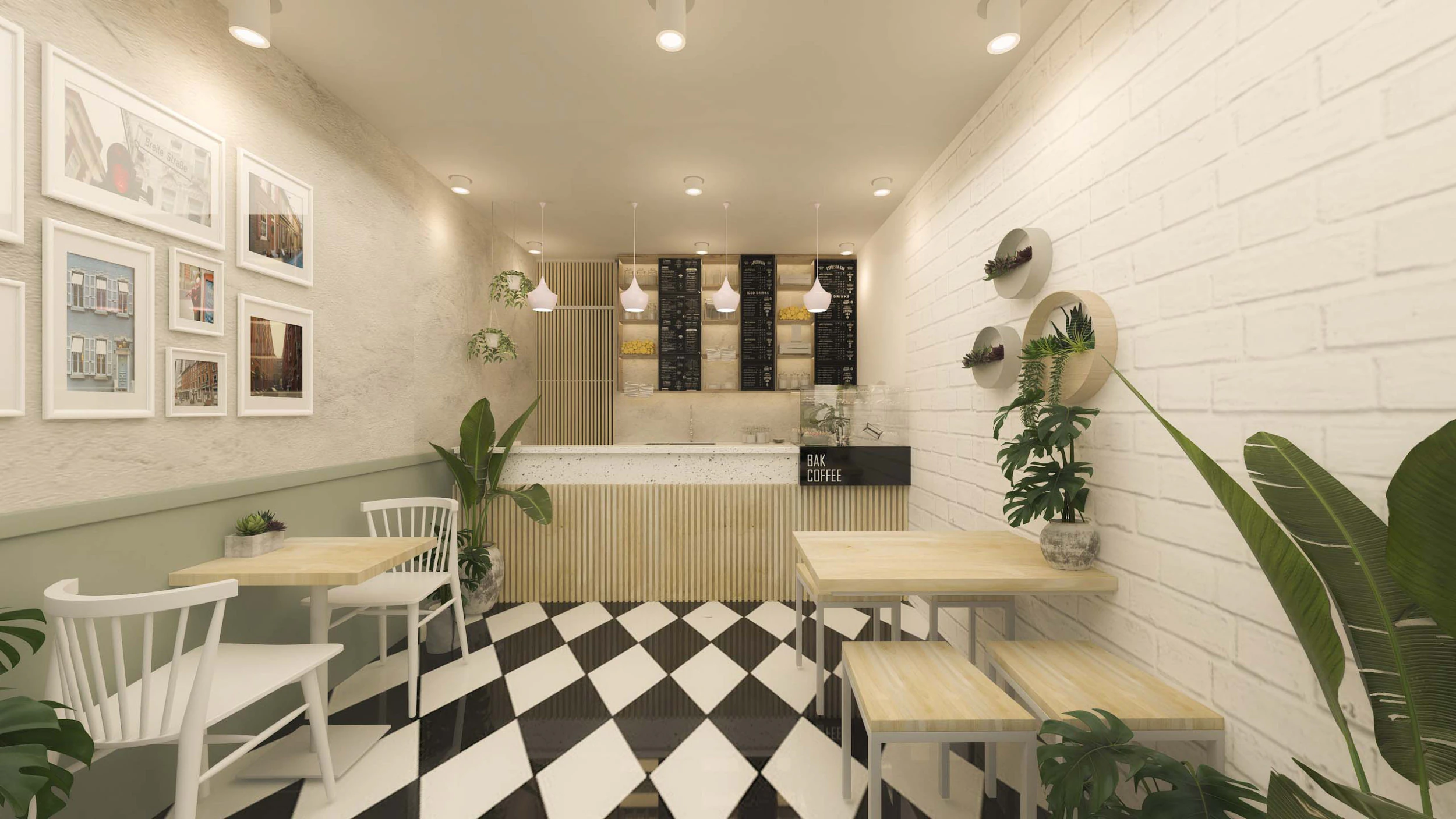 Coffee Shop Cafe 3D Model .c4d .max .obj .3ds .fbx .stl .blend 
