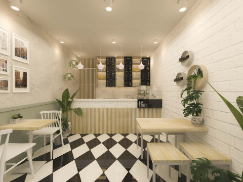 Coffee Shop Cafe Model 3D