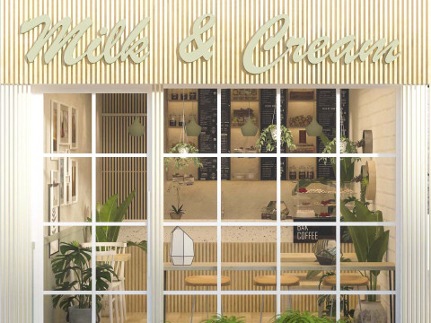 Coffee Shop Cafe 3D Модель