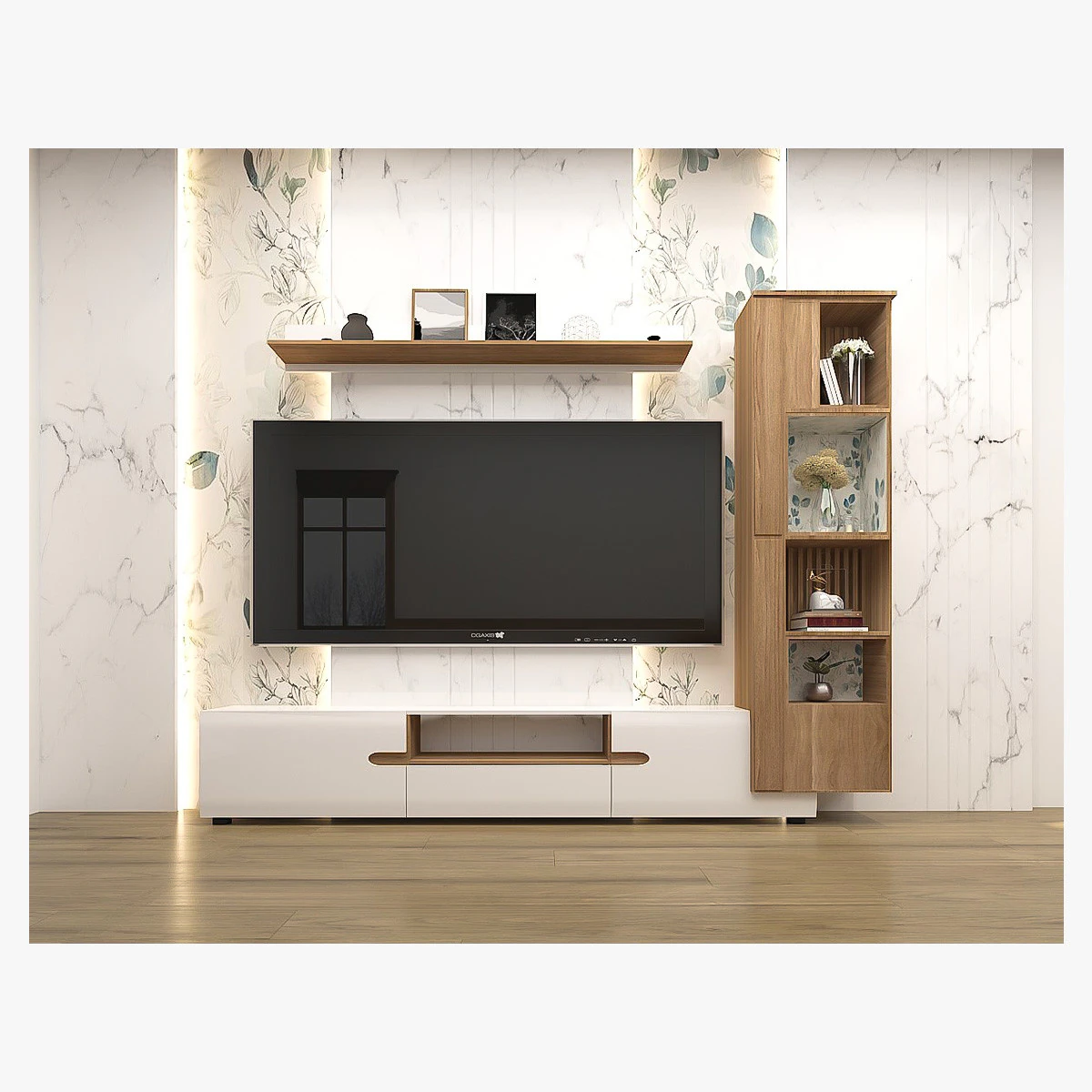 Tv unit 3D Model .c4d .max .obj .3ds .fbx .stl .blend