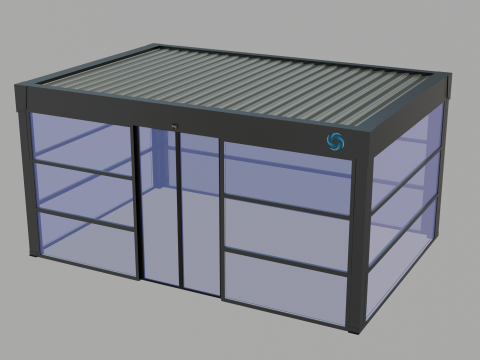 Giyotin Cam Bioklimatik Pergola 3Dモデル