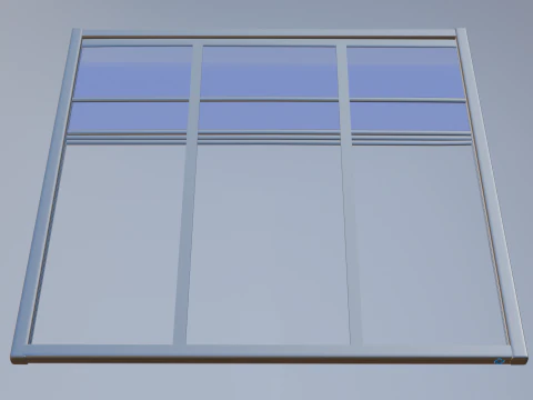 Hareketli Cam Tavan 3D Model