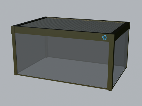 Bioklimatikli Zip Perde Modèle 3D