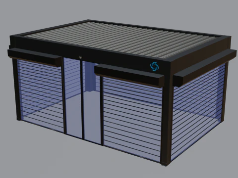 Solidroll Keskin Panelli Bioklimatik Modello 3D