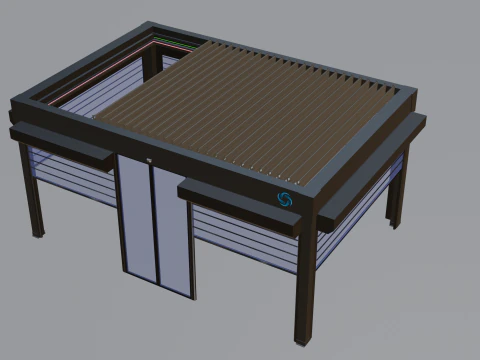 Solidroll Keskin Panelli Bioklimatik 3D Model