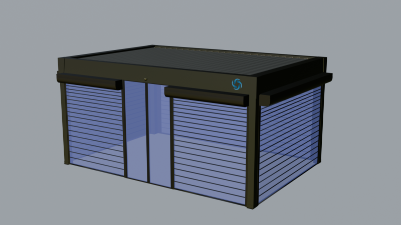 Solidrol Oval Panelli Bioklimatik 3D Model .c4d .max .obj .3ds .fbx .stl .blend 