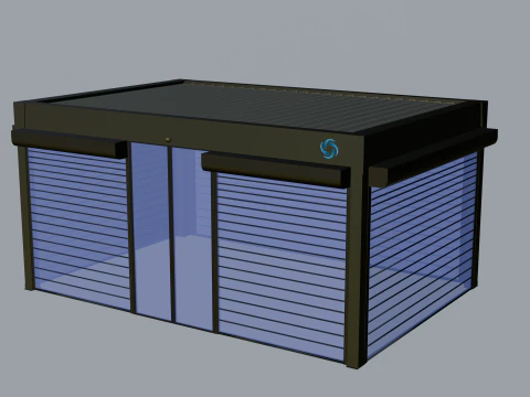 सॉलिड्रोल ओवल पैनली बायोक्लिमैटिक 3D मॉडल