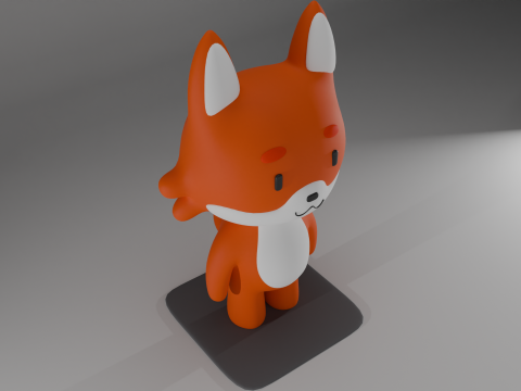 Fox Character 3D Model