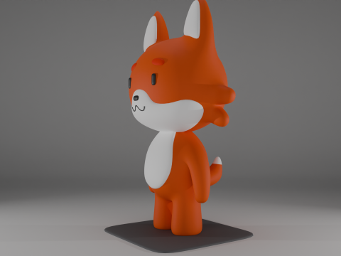 Fox Character Modelo 3D
