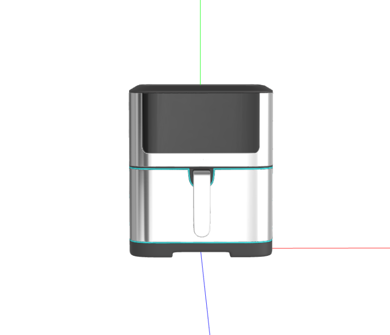 Oil-Free Fryer 3D 모델 .c4d .max .obj .3ds .fbx .stl .blend
