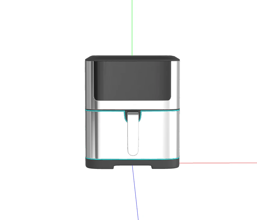 Oil-Free Fryer 3D Model .c4d .max .obj .3ds .fbx .stl .blend 