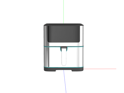 Oil-Free Fryer 3D मॉडल