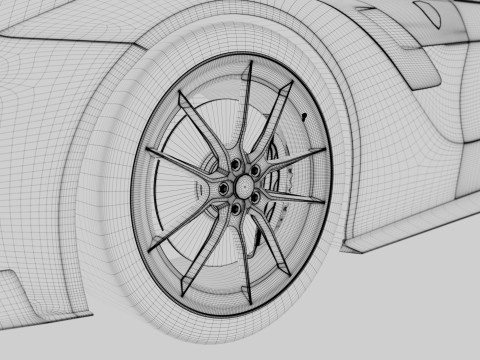 Ferrari F12 TDF 3D Model