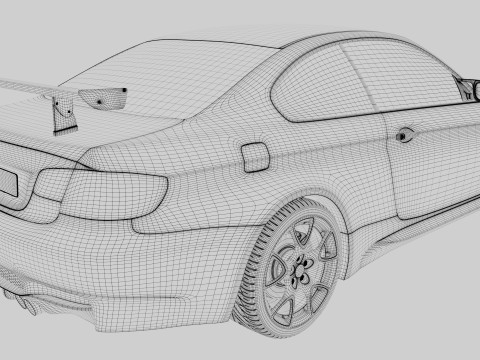 M3 GTS 3D Model