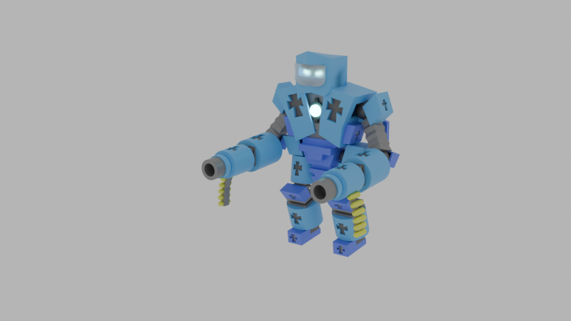 Mecha robot 3D Модель .c4d .max .obj .3ds .fbx .stl .blend 