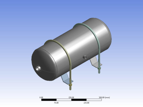 Air brake tank 3D Model