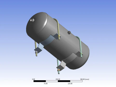 Air brake tank 3D Model