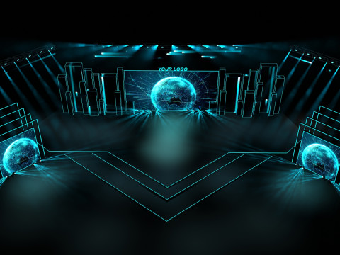 Event Stage 01 Design 3D Model