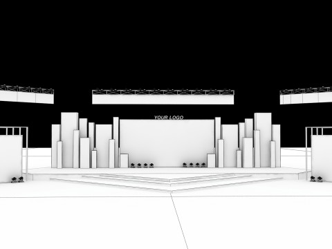 Event Stage 01 Design 3D Model