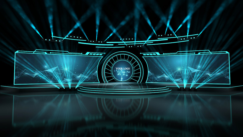 Event Stage 02 Design 3D Model .c4d .max .obj .3ds .fbx .stl .blend 