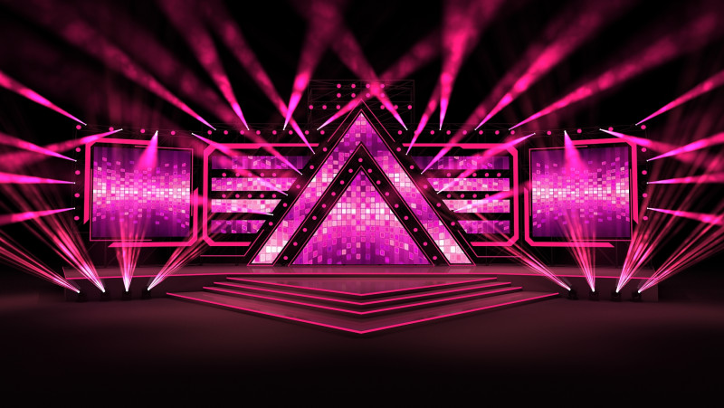 Concert Stage 01 Design 3D Model .c4d .max .obj .3ds .fbx .stl .blend 