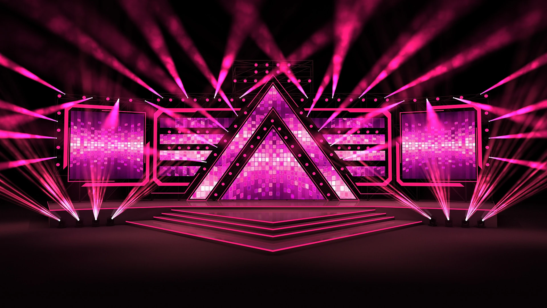 Concert Stage 01 Design 3D Model .c4d .max .obj .3ds .fbx .stl .blend