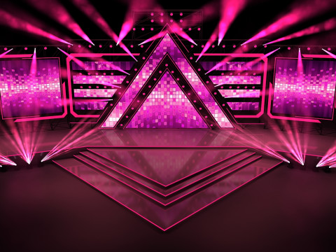 Concert Stage 01 Design 3D Model