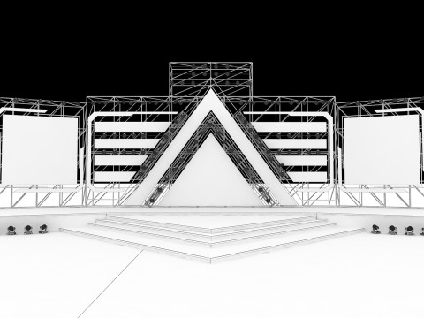 Concert Stage 01 Design 3D Model