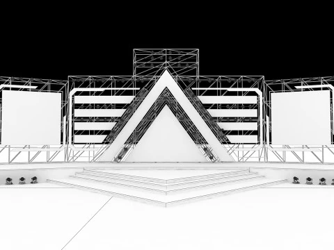 Concert Stage 01 Design 3D Model